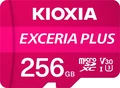 KIOXIA EXCERIA PLUS R100/W85 microSDXC 256GB Kit,...