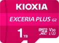 KIOXIA EXCERIA PLUS G2 R100/W90 microSDXC 1TB Kit, UHS-I U3, A1, Class 10