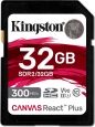 Kingston Canvas React Plus R300/W260 SDHC 32GB,...
