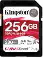 Kingston Canvas React Plus V60 R280/W150 SDXC 256GB, UHS-II U3, Class 10