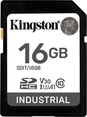 Kingston INDUSTRIAL R100/W80 SDHC 16GB, UHS-I U3,...