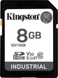 Kingston INDUSTRIAL R100/W80 SDHC 8GB, UHS-I U3,...