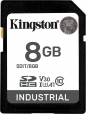 Kingston INDUSTRIAL R100/W80 SDHC 8GB, UHS-I U3, A1, Class 10
