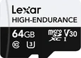 Lexar High-Endurance R100/W35 microSDXC 64GB, UHS-I U3, Class 10