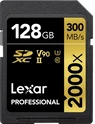 Lexar Professional 2000x Gold Series R300/W260 SDXC 128GB, UHS-II U3, Class 10
