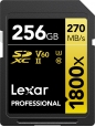 Lexar Professional 1800x Gold Series R270/W180 SDXC 256GB, UHS-II U3, Class 10