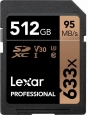 Lexar Professional 633x R95/W45 SDXC 512GB, UHS-I...