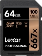 Lexar Professional 667x R100/W90 SDXC 64GB, UHS-I...