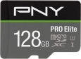 PNY Pro Elite R100/W90 microSDXC 128GB Kit, UHS-I...