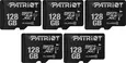 Patriot LX R80 microSDXC 128GB, UHS-I U1, Class 10, 5er-Pack