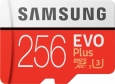 Samsung EVO Plus R100/W90 microSDXC 256GB Kit,...