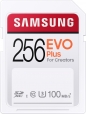 Samsung EVO Plus for Creators R100 SDXC 256GB, UHS-I U3, Class 10