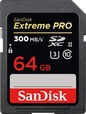 SanDisk Extreme PRO R300/W260 SDXC 64GB, UHS-II...