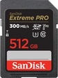 SanDisk Extreme PRO R300/W260 SDXC 512GB, UHS-II...