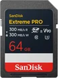 SanDisk Extreme PRO R300/W300 SDXC 64GB, UHS-II...