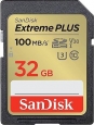 SanDisk Extreme PLUS R100/W60 SDHC 32GB, UHS-I...
