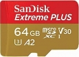 SanDisk Extreme PLUS R200/W90 microSDXC 64GB Kit,...