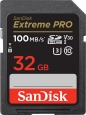 SanDisk Extreme PRO R100/W90 SDHC 32GB, UHS-I U3,...