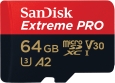 SanDisk Extreme PRO R200/W90 microSDXC 64GB Kit,...