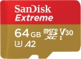 SanDisk Extreme R170/W80 microSDXC 64GB Kit,...