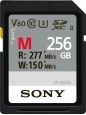 Sony SF-M Series R277/W150 SDXC 256GB, UHS-II U3, Class 10