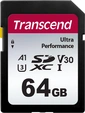 Transcend 340S R160/W50 SDXC 64GB, UHS-I U3, A1,...