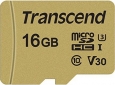 Transcend 500S R95/W50 microSDHC 16GB Kit, UHS-I...