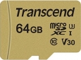 Transcend 500S R95/W80 microSDXC 64GB Kit, UHS-I...