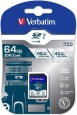 Verbatim Pro U3 R90/W45 SDXC 64GB, UHS-I U3,...