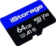 iStorage microSDXC 64GB, UHS-I U3, A1, Class 10,...