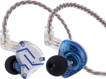 KZ ZS10 Pro без микрофона glare blue