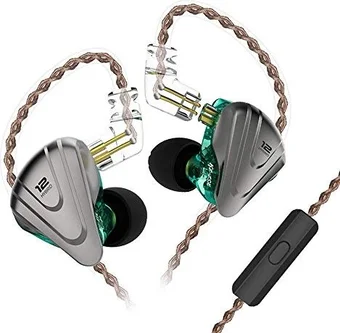 KZ ZSX с микрофоном green