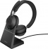 Jabra Evolve2 65 - USB-C MS stereo with Charging Stand black