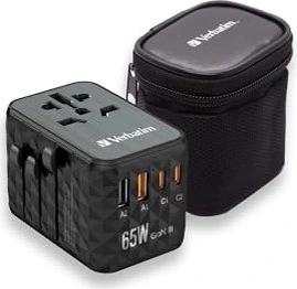 Verbatim UTA-05 GaN III universal Reiseadapter black
