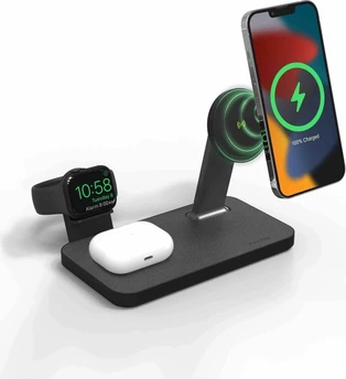 mophie Snap+ 3-в-1 беспроводная Charging Stand black