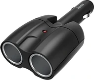 Hama 2-way splitter для cigarette lighter socket 180° Gelenkstecker 12V black