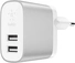 Belkin BoostCharge 2-port Charger incl. Apple Lightning cable silver