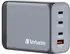 Verbatim 240W GaN charger with 4 connectors grey