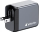 Verbatim 65W GaN charger с 3 connectors grey