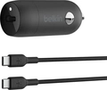 Belkin BoostCharge 30W USB-C автомобильное зарядное устройство с USB-C/USB-C cable black