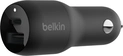 Belkin BoostCharge автомобильное зарядное устройство с 2 разъемами и PPS 37W black