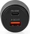 Nedis автомобильное зарядное устройство 65W USB-A/USB-C black