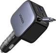 Ugreen Nexode зарядка в машину 90W с extendible USB-C cable