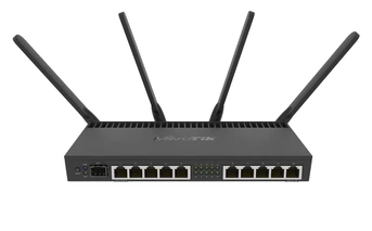 MikroTik RouterBOARD RB4011 WLAN Router, 10x RJ-45, 1x SFP+