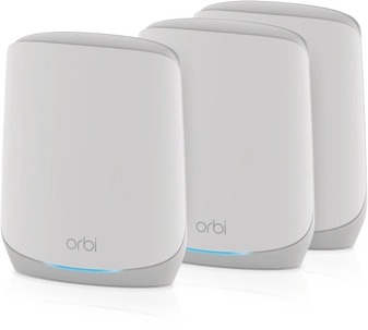 Netgear Orbi Wi-Fi 6, 760 Serie RBK763S, AX5400, Router und 2x Repeater Set, 3er-Bundle
