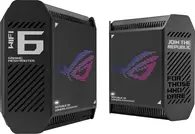 ASUS ROG Rapture GT6, black, AX10000, Router and satellite set, double-Bundle