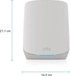 Netgear Orbi Wi-Fi 6, 760 Serie RBK763S, AX5400, Router und 2x Repeater Set, 3er-Bundle